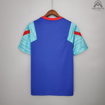 Camisa Barcelona 21/22 Treino - Azul 