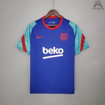 Camisa Barcelona 21/22 Treino - Azul 