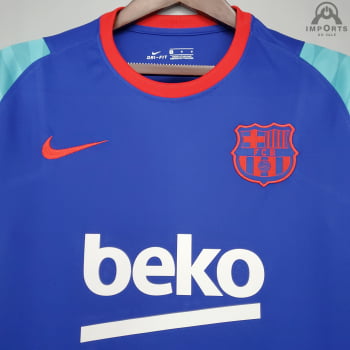 Camisa Barcelona 21/22 Treino - Azul 