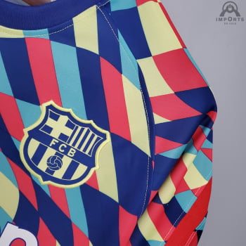 Camisa Barcelona 21/22 Treino - Colorida Camisa Barcelona 21/22 Treino - Colorida