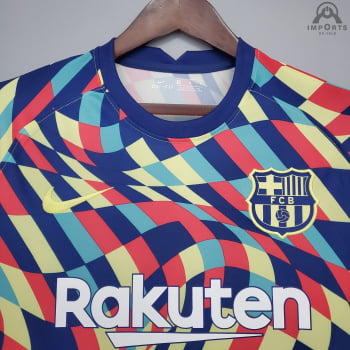 Camisa Barcelona 21/22 Treino - Colorida