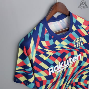 Camisa Barcelona 21/22 Treino - Colorida