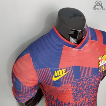 Camisa Barcelona 21/22 Versão Jogador Ed. Especial + Personalização Grátis