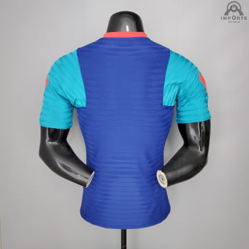 Camisa Barcelona 21/22 Versão Jogador Treino - Azul