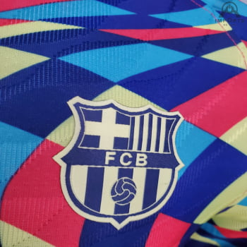 Camisa Barcelona 21/22 Versão Jogador Treino - Colorida