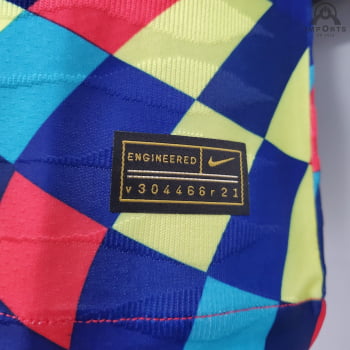 Camisa Barcelona 21/22 Versão Jogador Treino - Colorida