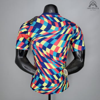 Camisa Barcelona 21/22 Versão Jogador Treino - Colorida