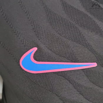 Camisa Barcelona 21/22 Versão Jogador Treino - Preto
