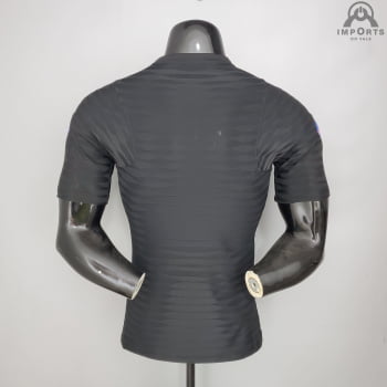 Camisa Barcelona 21/22 Versão Jogador Treino - Preto