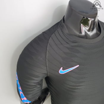 Camisa Barcelona 21/22 Versão Jogador Treino - Preto