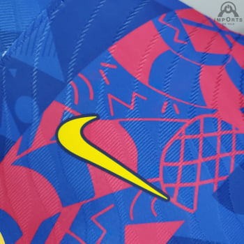 Camisa Barcelona I 21/22 Versão Jogador Champions League + Personalização Grátis