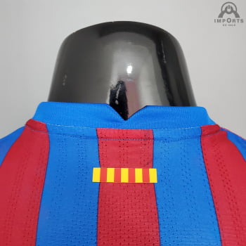 Camisa Barcelona I 21/22 Versão Jogador + Personalização Grátis 