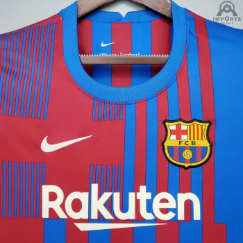 Camisa Barcelona  I 21/22 Versão Feminina + Personalização Grátis