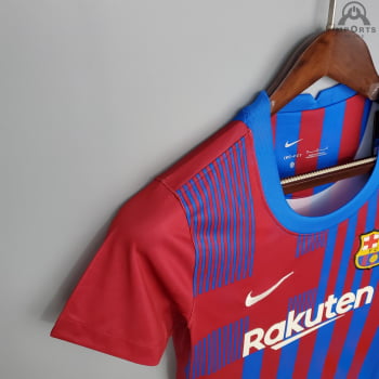 Camisa Barcelona  I 21/22 Versão Feminina + Personalização Grátis
