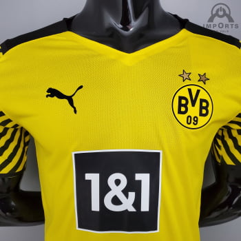 Camisa Borussia Dortmund I 21/22 Versão Jogador + Personalização Grátis