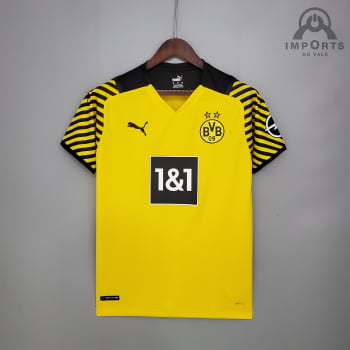 Camisa Borussia Dortmund I 21/22 Versão Torcedor + Personalização Grátis