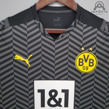 Camisa Borussia Dortmund II 21/22 Versão Torcedor + Personalização Grátis