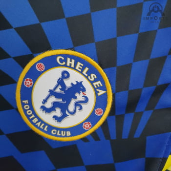 Camisa Chelsea 21/22 Treino - Azul/amarelo
