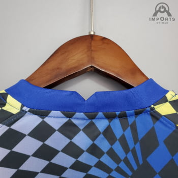 Camisa Chelsea 21/22 Treino - Azul/amarelo