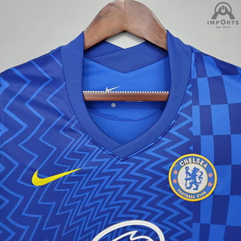 Camisa Chelsea I 21/22 Versão Feminina + Personalização Grátis