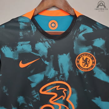 Camisa Chelsea III 21/22 Versão Torcedor + Personalização Grátis