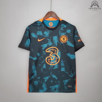 Camisa Chelsea III 21/22 Versão Torcedor + Personalização Grátis