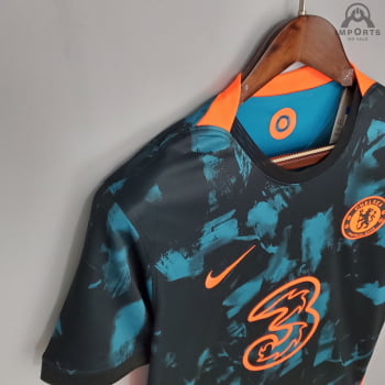 Camisa Chelsea III 21/22 Versão Torcedor + Personalização Grátis