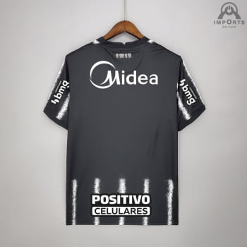 Camisa Corinthians II 21/22 Versão Torcedor + Patrocínios + Personalização Grátis