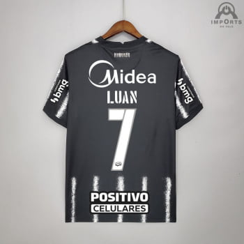 Camisa Corinthians II 21/22 Versão Torcedor + Patrocínios + Personalização Grátis