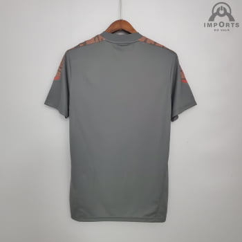 Camisa Flamengo 21/22 Treino - Cinza/vermelha