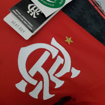 Camisa Flamengo I 21/22 Versão Jogador + Patrocínios + Personalização Grátis 