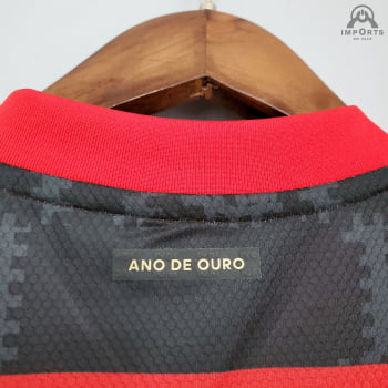 Camisa Flamengo I 21/22 Versão Torcedor Libertadores + Patrocínios + Personalização Grátis
