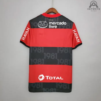 Camisa Flamengo I 21/22 Versão Torcedor + Patrocínios + Personalização Grátis