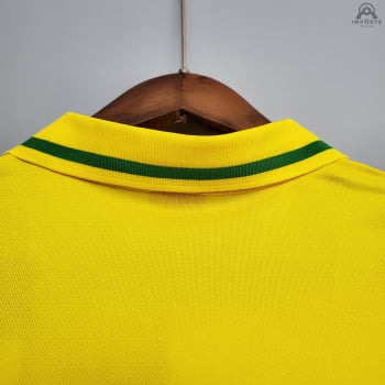 Camisa da Seleção Brasileira Gola Polo 21/22 - Amarelo