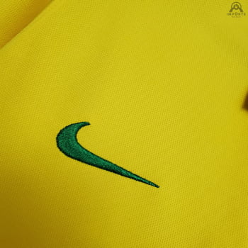 Camisa da Seleção Brasileira Gola Polo 21/22 - Amarelo