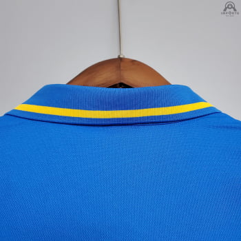 Camisa da Seleção Brasileira Gola Polo 21/22 - Azul