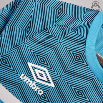 Camisa Grêmio 21/22 Treino + Patrocínios - Azul Água