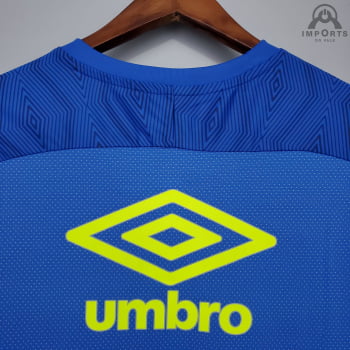 Camisa Grêmio 21/22 Treino + Patrocínios - Azul/amarelo