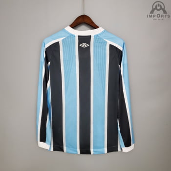Camisa Manga Longa Grêmio I 21/22 Versão Torcedor + Personalização Grátis