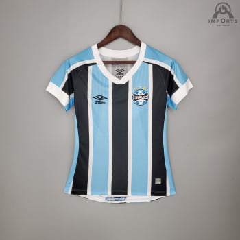 Camisa Grêmio I 21/22 Versão Feminina + Personalização Grátis