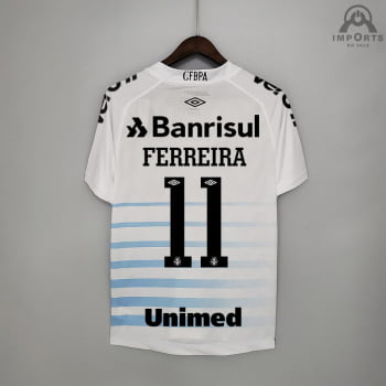Camisa Grêmio II 21/22 Versão Torcedor Brasileirão + Personalização Grátis
