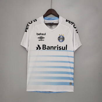 Camisa Grêmio II 21/22 Versão Torcedor + Patrocínios + Personalização Grátis 