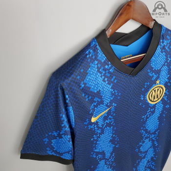 Camisa Inter de Milão I 21/22 Versão Torcedor + Personalização Grátis 