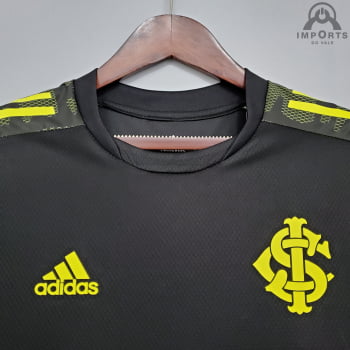 Camisa Internacional 21/22 Treino - Preto/verde