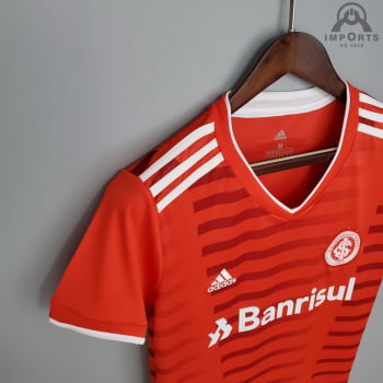 Camisa Internacional I 21/22 Versão Feminina + Personalização Grátis