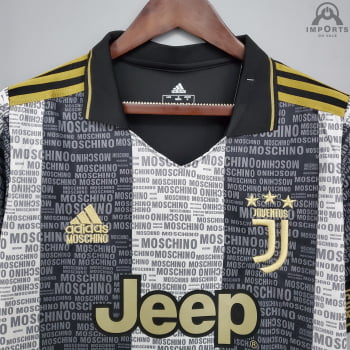 Camisa Juventus 21/22 Edição Especial Moschino Versão Torcedor + Personalização Grátis