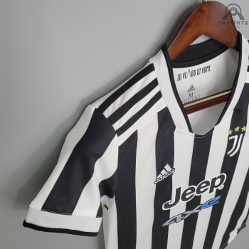 Camisa Juventus I 21/22 Versão Feminina + Personalização Grátis 