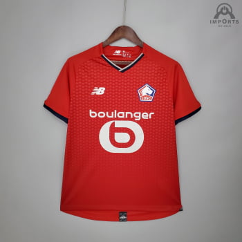 Camisa Lille Olympique I 21/22 Versão Torcedor + Personalização Grátis