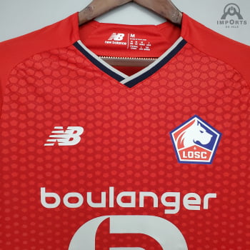 Camisa Lille Olympique I 21/22 Versão Torcedor + Personalização Grátis