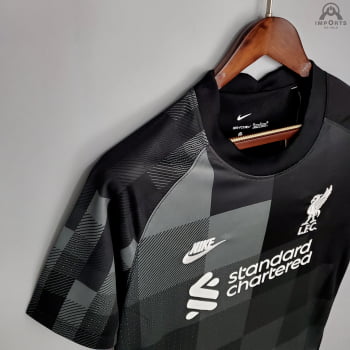 Camisa Liverpool 21/22 Goleiro Cinza + Personalização Grátis